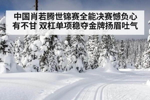 中国肖若腾世锦赛全能决赛憾负心有不甘 双杠单项稳夺金牌扬眉吐气